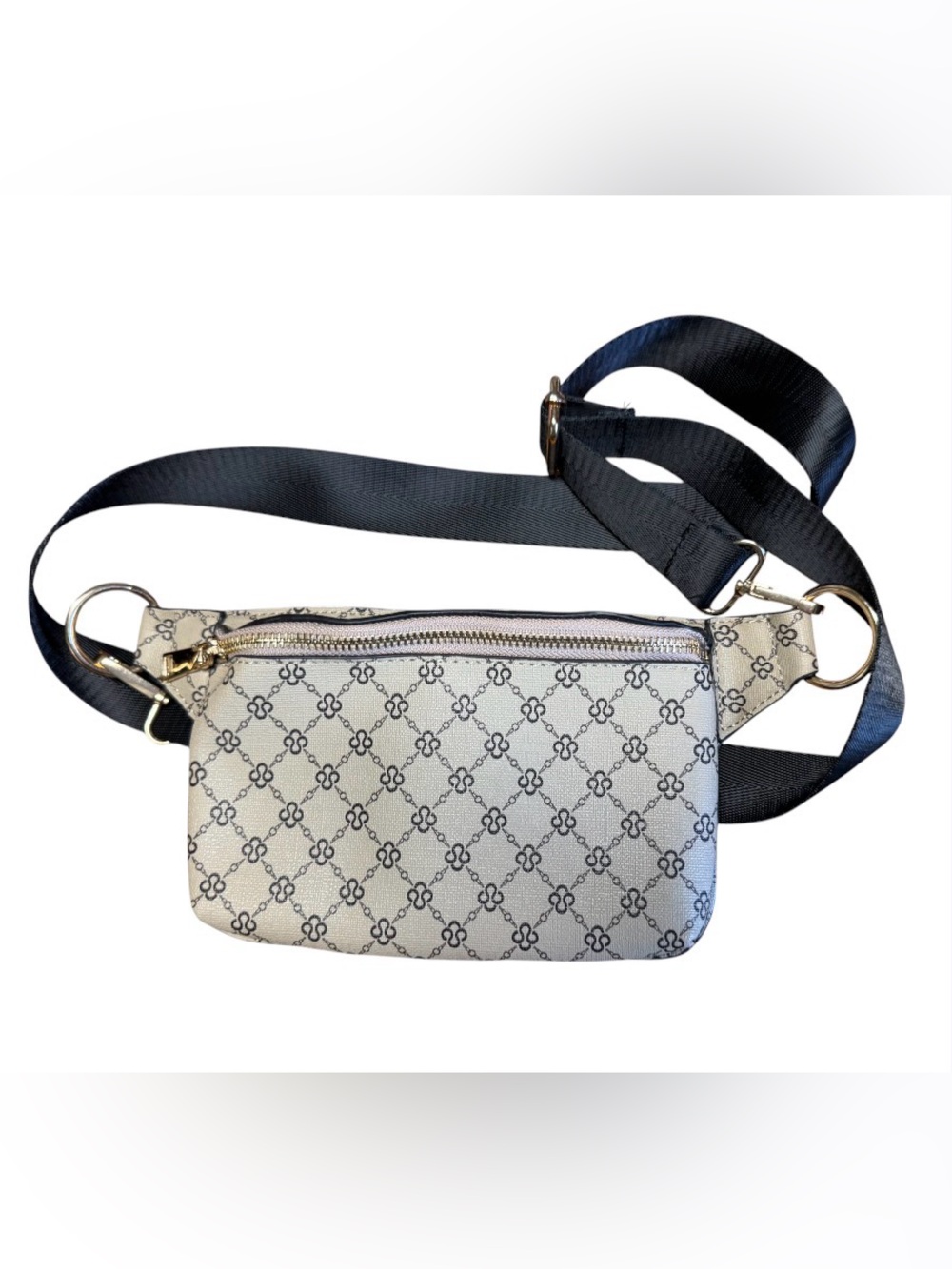 Like new! Missguided  monogram patterned belt bag / crossbody fanny pack